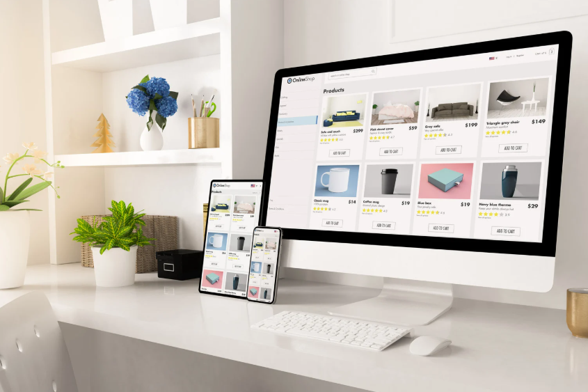 Webshop op desktop, tablet en smartphone – responsive website en e-commerce